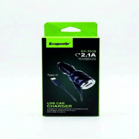 Cargador Ecopower p/ cenicero auto